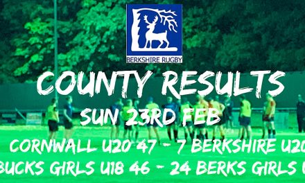 COUNTY RESULTS – 23rd Feb 2020