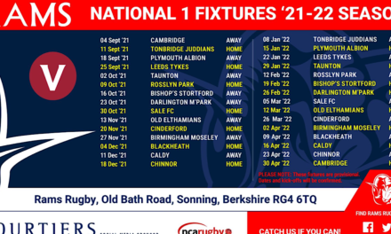 NATIONAL DIVISION 1 FIXTURES FOR 2021/22 ANNOUNCED FOR RAMS