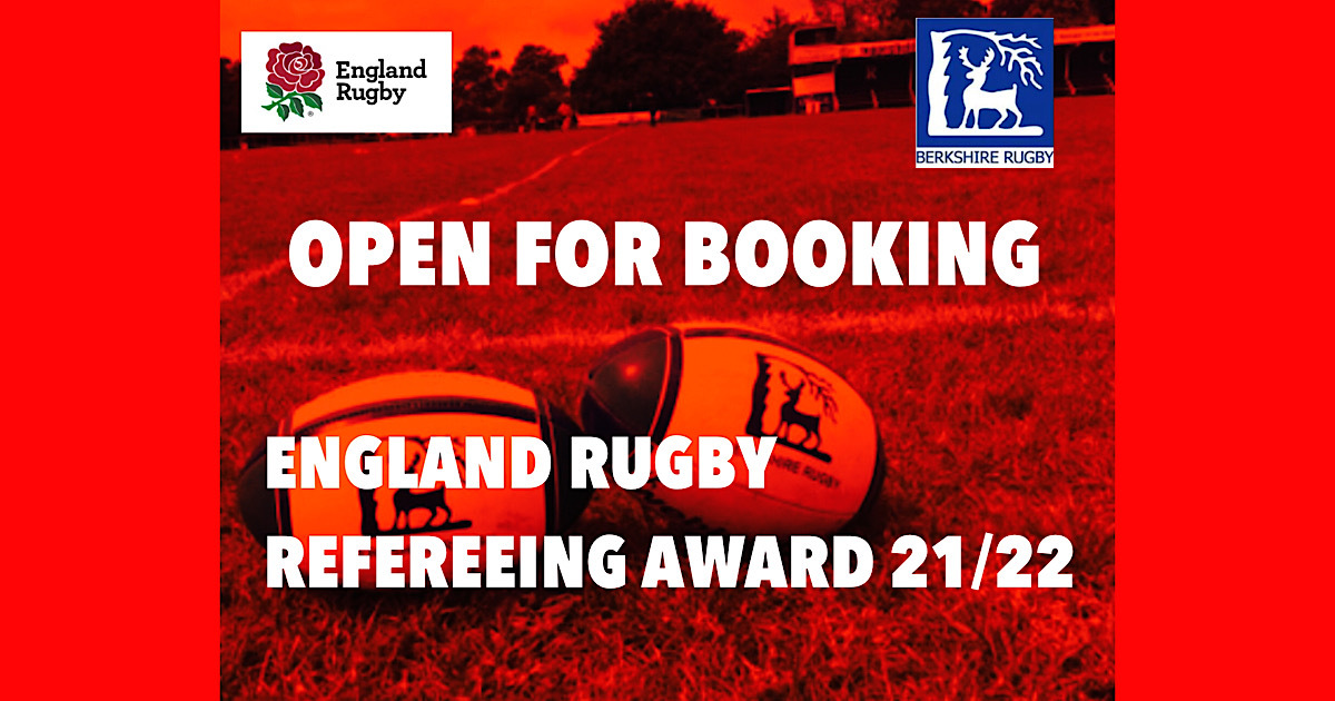 England Rugby Referee Award courses – south wesT