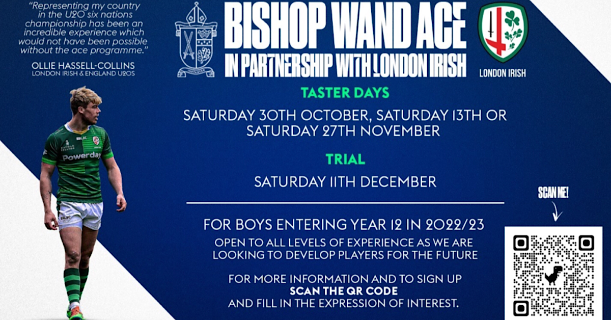 BISHOP WAND ACE IN PARTNERSHIP WITH London irish