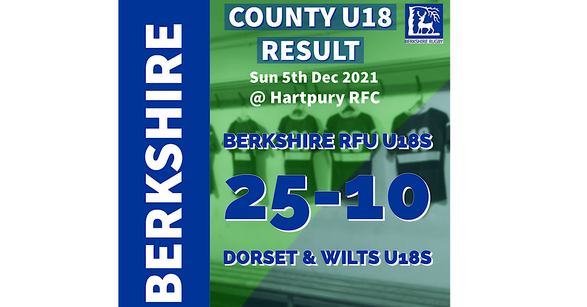BERKSHIRE U18 TEAM win Against DORSET & WILTS U18