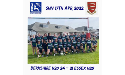 BERKSHIRE RFU U20 FIGHT OFF ESSEX RFU U20 TO REACH COUNTY CHAMPIONSHIP FINAL