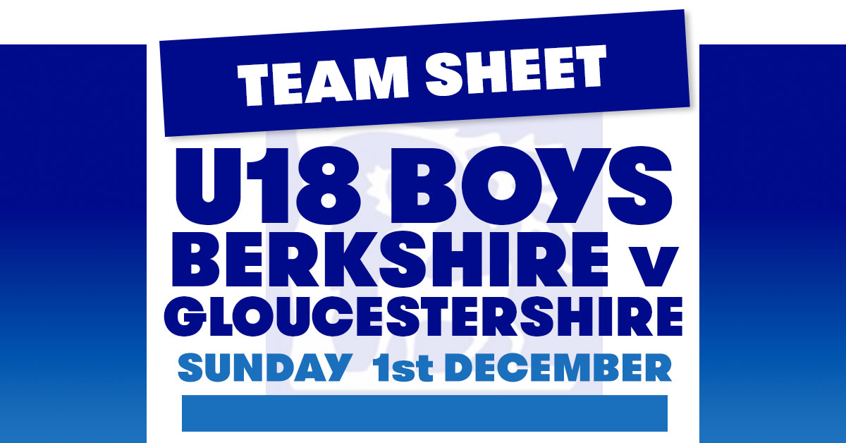 Berkshire U18s boys squad
